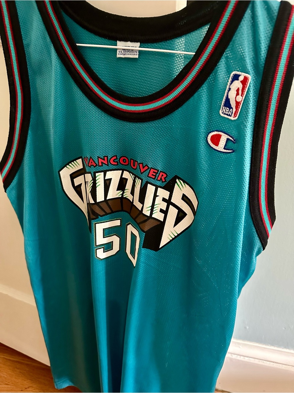 Champion Teal Vancouver Grizzlies #50 Basketball Jersey